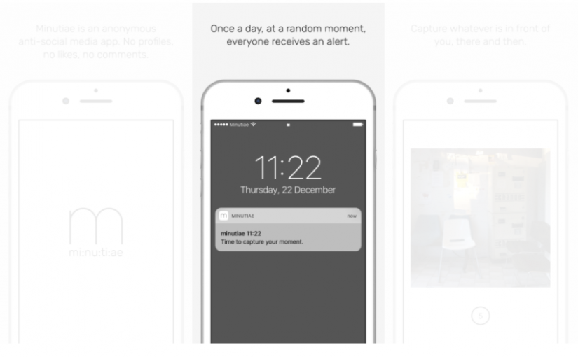 minutiae iOS App 賞賛されていない生活を切り取る